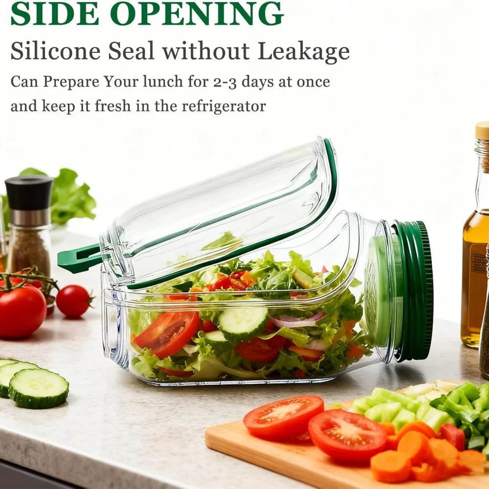 Bocal à Salade Nomade 2 en 1 – Bocal & Bol